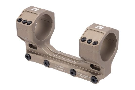 Badger Ordnance 34mm Condition 1 MAX scope mount with 20 MOA forward cant, 1.54" central height, and tan finish